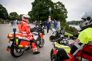 Die Motorradstaffel der Johanniter