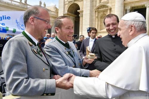 Begegnung Mit Papst Franziskus Foto Vatican Media 1