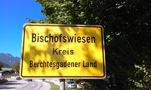 Bischofswiesen Ortsschild Bischofswiesen Ortsschild