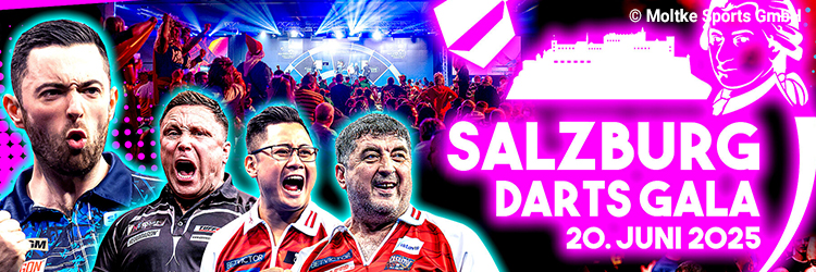Montag ist Showtag: Banner Unterseite Salzburg Darts Gala 2025