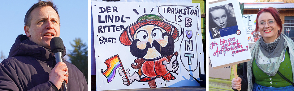 Demo gegen Rechts Traunstein 2024 Demo gegen Rechts Traunstein 2024