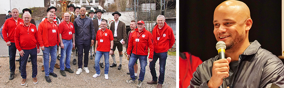 FC Bayern Trainer Vincent Kompany Fanclubtreffen Obing 2024 FC Bayern Trainer Vincent Kompany Fanclubtreffen Obing 2024