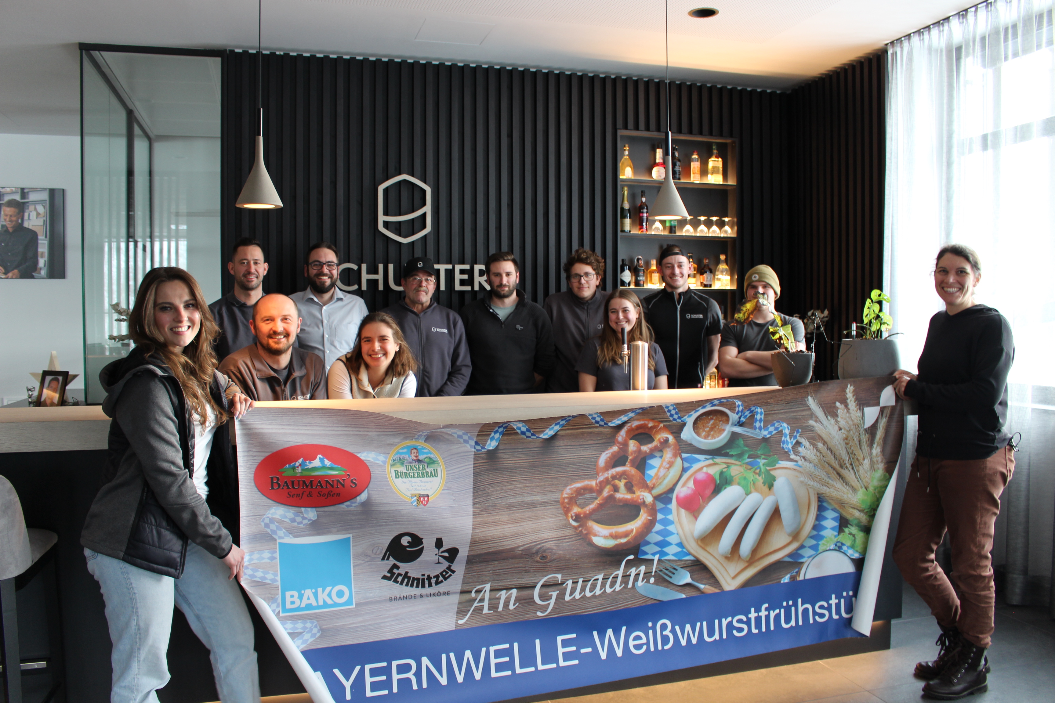 Das BAYERNWELLE-Weißwurstfrühstück bei der Firma Schuster in Bernau Das BAYERNWELLE-Weißwurstfrühstück bei der Firma Schuster in Bernau