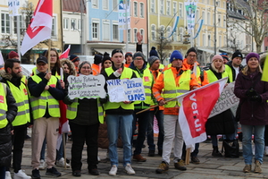 Streik Traunstein Ver.di Streik Traunstein Ver.di