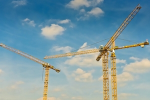 Kran-Baustelle-Bauarbeiten Kran-Baustelle-Bauarbeiten