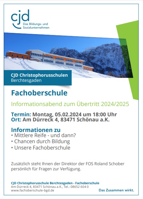 Infoveranstaltung zum Übertritt Infoveranstaltung zum Übertritt