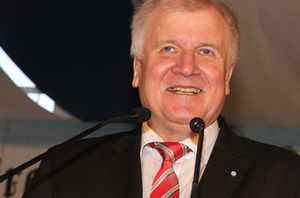 Horst Seehofer in Waging Horst Seehofer in Waging