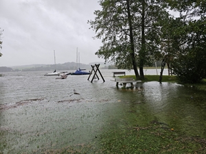 Hochwasser Strandbad Tettenhausen Hochwasser Strandbad Tettenhausen