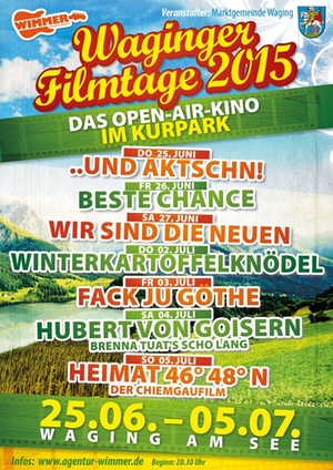 Waginger Filmtage 2015 Waginger Filmtage 2015