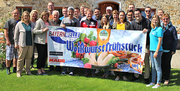 Bayernwelle Weißwurstfrühstück 27 April 2018 in Allerberg